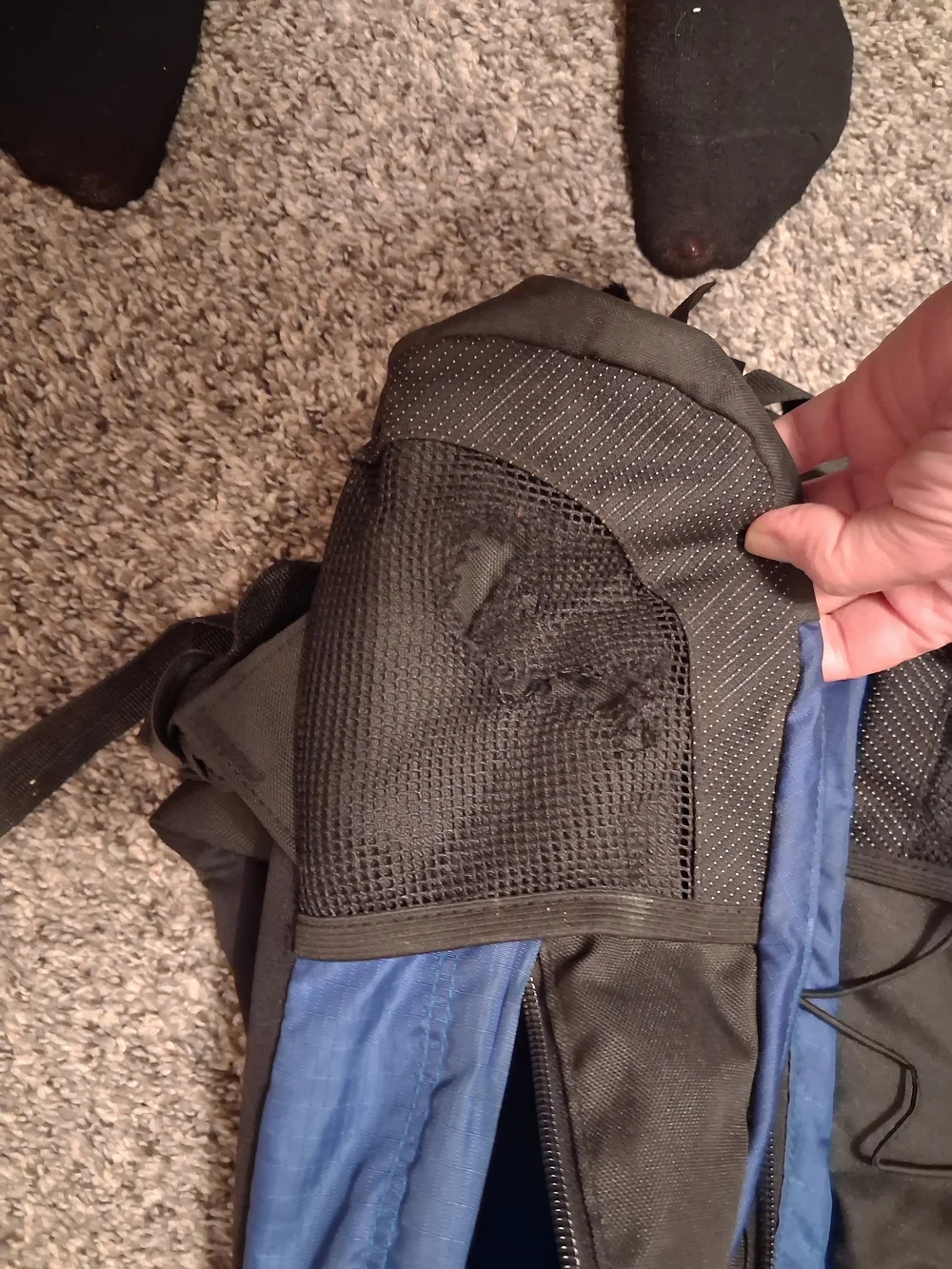 The North Face Blue and Black Men’s Backpack